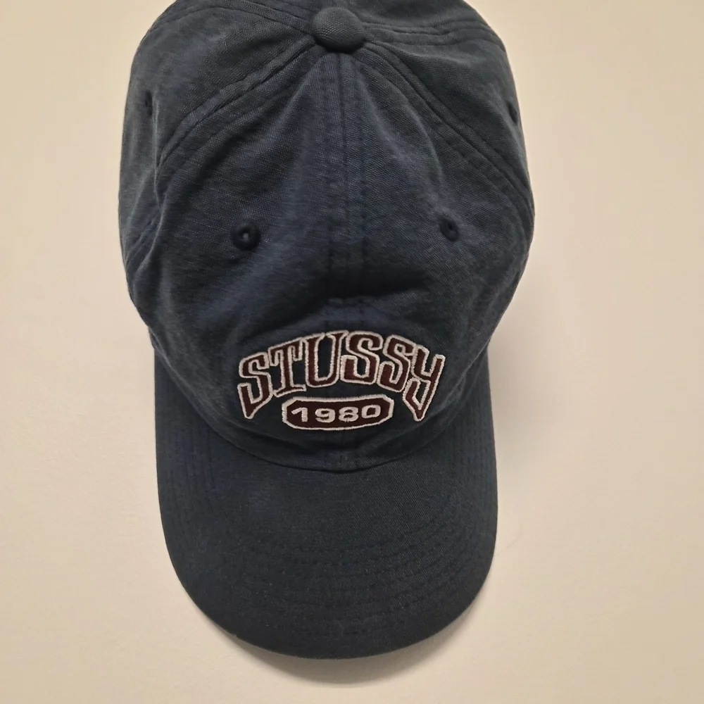 Navy Stüssy 1980 embroidered logo cap - Picture 4 of 9